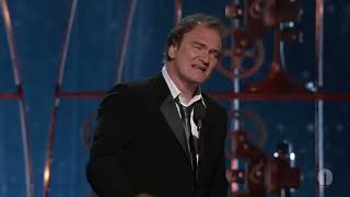 Quentin Tarantino Wins Original Screenplay 2013 Oscars [upl. by Yauqram]