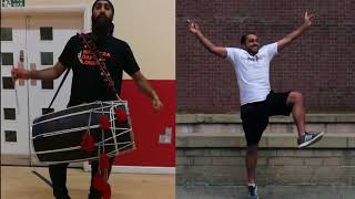 Bhangra amp Dhol Dance  Asa Bhangra Dance London amp Lavesh Learn Bhangra [upl. by Menides823]