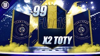 OMG 99 TOTY PULL TWO IN ONE PACK OPENING  FIFA 19 Ultimate Team [upl. by Reinhart]