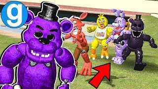 New Fazbear Ultimate Pill Pack Remastered Chasing NPCs Garrys Mod Gameplay Five Nights at Freddys [upl. by Allenotna446]