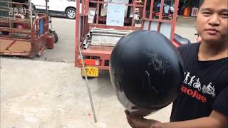 LS2 FF370 Motorcycle Helmet Violent Test [upl. by Obeded]