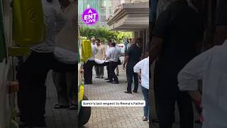 Aamir Khan paid his last respects to Reena Duttas Father [upl. by Anhsirk]