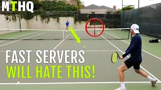 How to return 100 MPH serves footwork grip tips…  Tennis Return Of Serve  Part 2 [upl. by Maurie]