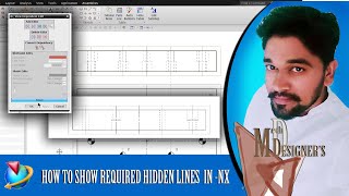 Show Required Hidden Lines  NX tutorial [upl. by Cartwright]