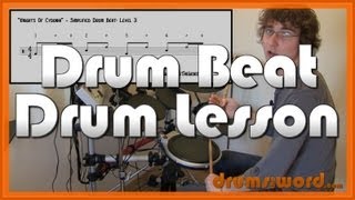 ★ Knights Of Cydonia Muse ★ Drum Lesson  How To Play Drum Beat Dominic Howard [upl. by Helgeson]