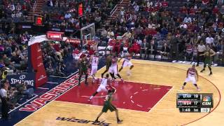 Marcin Gortat Highlights Jazz vs Wizards 12142014  5 Points 7 Rebounds [upl. by Thad]