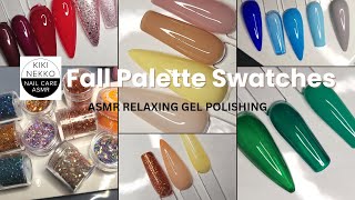 ASMR Part 1  Fall Polish Swatches  Picking Fall Palette  Relaxing Polish Swatching [upl. by Pazia]