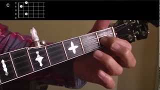 Beginning Bluegrass Banjo  Lesson 08  The C chord  how to play and practice [upl. by Ithsav]