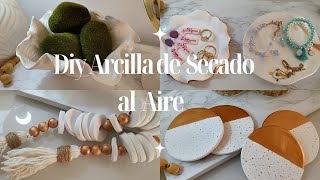 Diy fáciles de Arcilla de Secado al Aire  Proyectos de Decoración [upl. by Roumell]