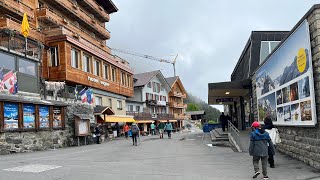 Murren Mürren I Switzerland I Lauterbrunnen I Car free village I 4K [upl. by Nnaj953]