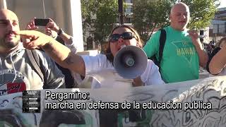 PERGAMINO  MOMENTOS DE LA MARCHA POR LA EDUCACION PUBLICA [upl. by Notluf751]