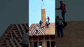 process of laying a thatched roof [upl. by Ninel]