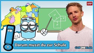 Warum muss man zur Schule in der Schweiz  Clip und klar  SRF Kids – Kindervideos [upl. by Whalen347]