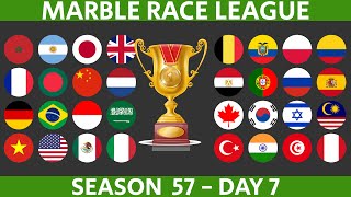 Marble Race League Season 58 DAY 6 Marble Race in Algodoo [upl. by Htebazileharas]