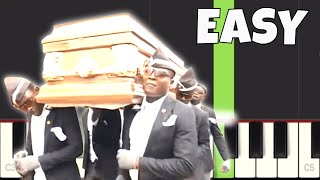 Coffin Dance  EASY Piano Tutorial [upl. by Eudocia]