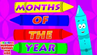 Months Of The Year Song  Preschool Videos For Kids  Nursery Rhymes and Children Songs [upl. by Marven407]