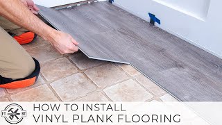 How to Install Vinyl Plank Flooring as a Beginner  Home Renovation [upl. by Wojcik]