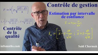 ESTIMATION PAR INTERVALLE DE CONFIANCE  UE 11 DCG [upl. by Enayd]