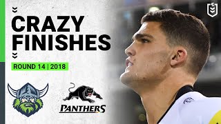 Crazy NRL Finishes Canberra Raiders v Penrith Panthers  Round 14 2018 [upl. by Enwad]