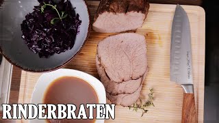 Saftigen Rinderbraten im Backofen zubereiten  einfaches Rezept [upl. by Ormsby]