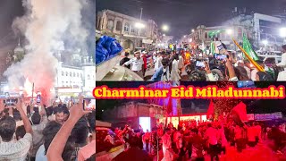 Eid Miladun nabi Hyderabad  Charminar 2024  Yakutpura [upl. by Elyak281]