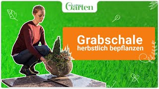 Grabschale bepflanzen So gelingt der Grabschmuck [upl. by Rundgren]