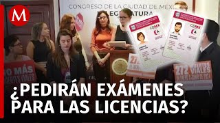 MC busca aplicar exámenes para obtener la licencia permanente en CdMx [upl. by Eerak462]