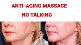 Lymphatic Drainage LIFTING AntiAging massage NO TALKING 🤫 [upl. by Atokad]