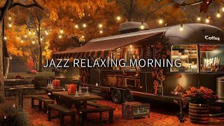 Calm Night in Cozy Coffee Shop Ambience ☕ Instrumental Jazz Music amp Soft Crickets Sounds to Relaxing [upl. by Ajnot]