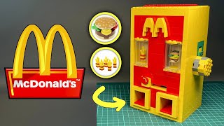 McDonalds Vending Machine for burgers and fries from LEGO [upl. by Evangelia]