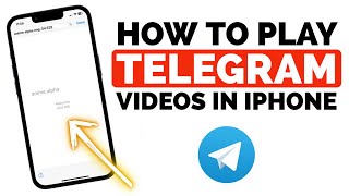 How to Play TELEGRAM Videos on iPhone I How to Fix Telegram Videos not playing on iPhone [upl. by Harrak]