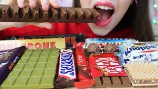 ASMR CHOCOLATE Eating CRUNCHY amp CHEWY Eating Sounds No Talking  Toblerone [upl. by Htebzil]