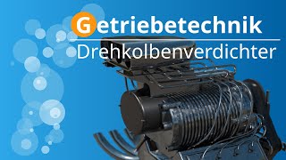 Wie funktioniert ein Drehkolbenverdichter Drehkolbenkompressor Drehkolbenpumpe Kreiskolbenpumpe [upl. by Lorelie]