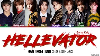 OT8 VER Stray Kids 스트레이 키즈  Hellevator Color Coded HanRomEng Lyrics [upl. by Christianson]