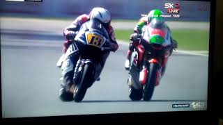 Moto2 Misano 2018 Fenati vs Manzi brake incident [upl. by Karia374]