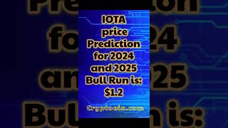 IOTA price prediction for the bull run 2024 and 2025 12 cryptoaincom iota cryptoain [upl. by Otrevogir]