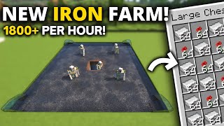 Minecraft NEW Iron Farm SUPER CHEAP 121  1800 PH [upl. by Ulland]