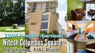 Yelahanka Columbus Square 3BHK Furnished Apartment for Sale [upl. by Jeffcott]