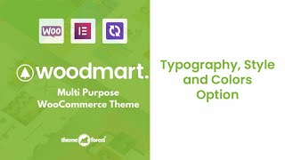 Woodmart Theme Typography Style and Color Option  How to change font color size and style [upl. by Hilleary]