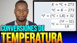 CONVERSIONES DE TEMPERATURA ºC ↔️K  ºF ↔️ ºC °F ↔️ K [upl. by Nettirb]