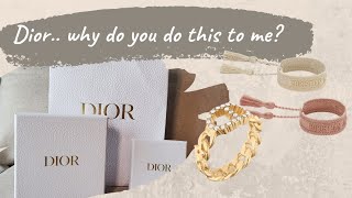 DIOR JEWELRY UNBOXING amp REVIEW  CLAIR D LUNE  JADIOR [upl. by Llerahc742]