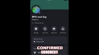 BPG Mad Dog exposed as a groomer and is also friends with other groomers [upl. by Jaehne215]