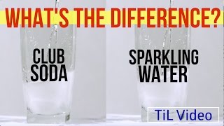 Club Soda vs Sparkling Water Whats the difference [upl. by Rockie]