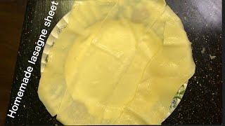 How to make Easy Lasagna sheets at home pasta sheet পাস্তা সিট [upl. by Michon63]