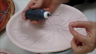 Ceramics II Glazing the Platters [upl. by Birdie]