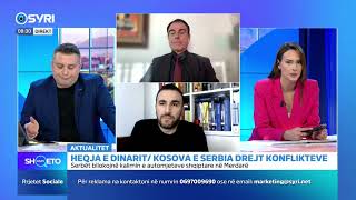 KAFE SHQETO Heqja e dinarit Kosova dhe Serbia drejt konflikteve 06022024 [upl. by Ecirtnahc]