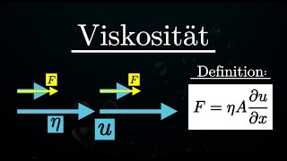 Viskosität verstehen  Erklärung Berechnung Definition Physik [upl. by Elleimac566]