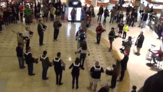 Bagpipe Holiday Flash Mob 2014 [upl. by Silma]