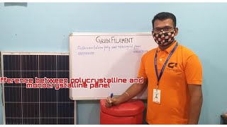 Difference between polycrystalline and monocrystalline panel [upl. by Etnohc]