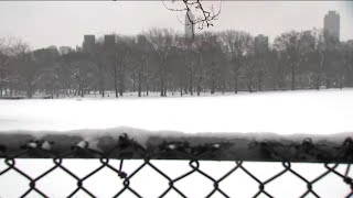 NYC snaps 701day snowless streak [upl. by Tnomel]